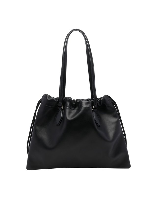 지미추 [해외직구] 26 F/W 지미추 라지 드로스트링 토트백 백 DRAWSTRING TOTE/M/ZKPBLACK/LIGHT GOLD B0012339406 착용컷