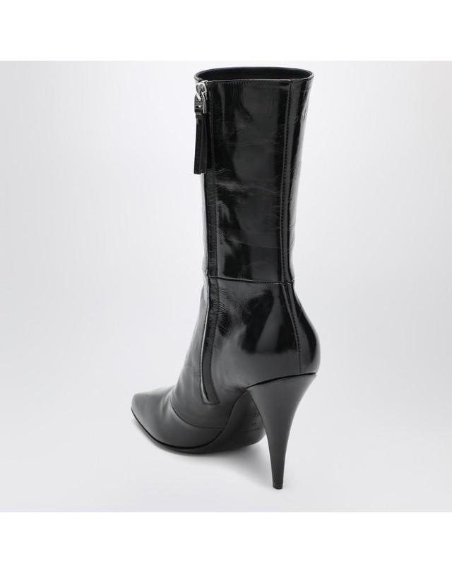 지방시 [해외직구] 25 F/W 지방시 블랙 SLICED 스퀘어 GIVENCHY 테이프 앵클 부츠 BE605FE2FQ-001 B0051839598 착용컷