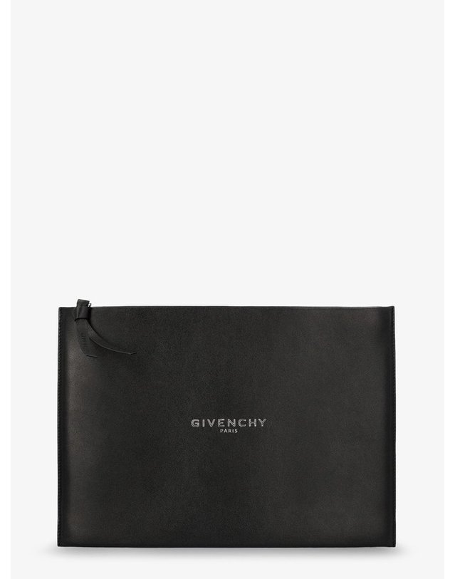 지방시 [해외직구] 26 S/S 지방시 레더 클러치 백 WITH LETTERING 로고 온 더 프론트 BK60FXK21L001 B0651946011 착용컷