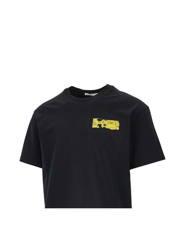지방시 [해외직구] 26 F/W 지방시 GIVENCHY 파리 페인트 프린트 티셔츠 BM71NK001 B0132358969 착용컷