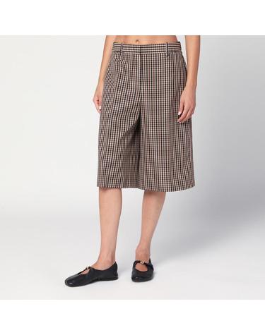 [해외직구] 25 F/W 질샌더 브라운 체크 울 버뮤다 쇼츠 J02KA0353J40271-242 B0051853210