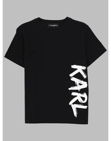 [해외직구] 26 S/S 칼 라거펠트 티셔츠 콘 STAMPA 로고 (KIDS 상품) Z31095K_09B B0042046292