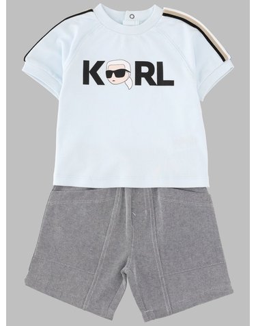 [해외직구] 26 S/S 칼 라거펠트 셋 TSHIRTSHORT (KIDS 상품) Z31069B_77X B0042046257