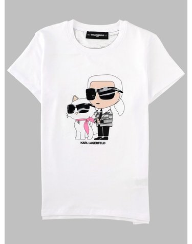 [해외직구] 26 S/S 칼 라거펠트 티셔츠 콘 STAMPA (KIDS 상품) Z31157K_10P B0042046322