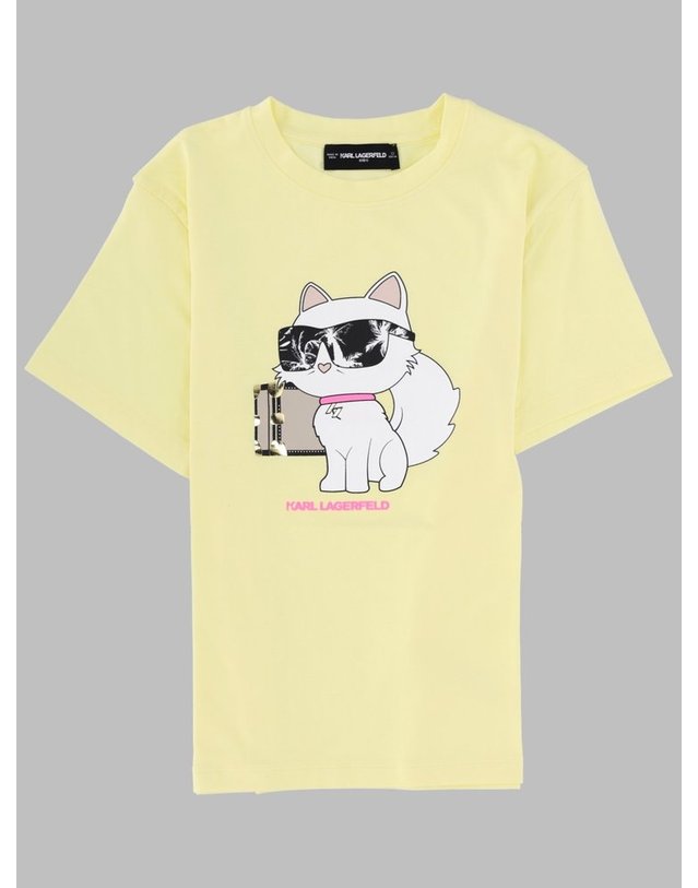 칼 라거펠트 [해외직구] 26 S/S 칼 라거펠트 티셔츠 콘 STAMPA (KIDS 상품) Z31162K_556 B0042046258 착용컷
