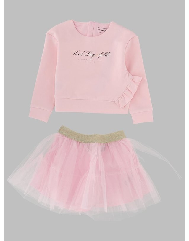 칼 라거펠트 [해외직구] 26 S/S 칼 라거펠트 티셔츠 MANICA LUNGA GONNA (KIDS 상품) Z31048B_475 B0042150190 착용컷
