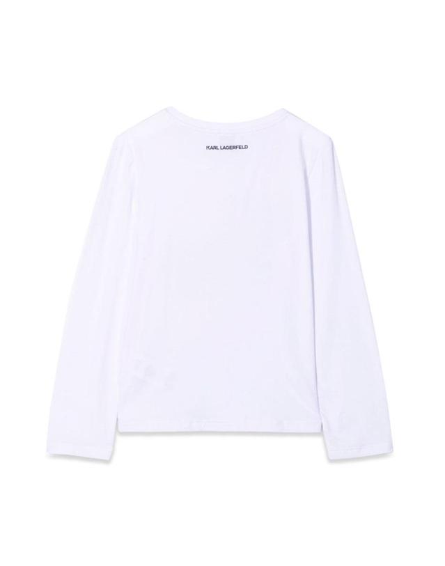 칼 라거펠트 [해외직구] 21 F/W 칼 라거펠트 티셔츠 KARL CHOUPETTE 콘 스트라스 (KIDS 상품) Z15329K_10B B0041541349 착용컷