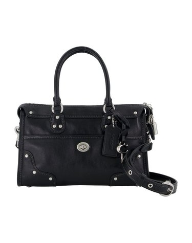 [해외직구] 26 F/W 코치 RHYDER 사첼 24 GLAZED 지갑 COACH 레더 블랙 CFN69-LHBLK B0732317079