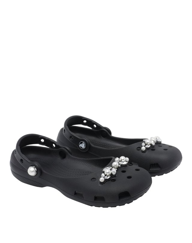 크록스 [해외직구] 26 F/W 크록스 클래식 펄 발레슈즈 213990/BLK B0012322746 착용컷