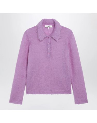 [해외직구] 26 F/W 끌로에 LAVENDER 알파카 가디건 CH26AMP16720-508 B0052044057