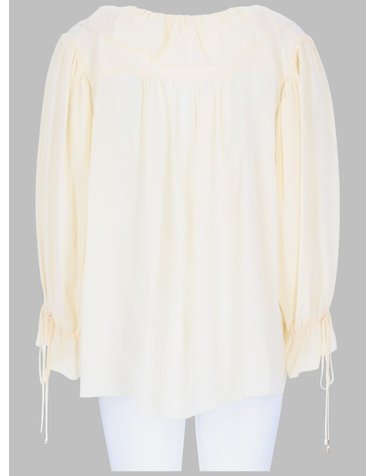 [해외직구] 26 F/W 끌로에 탑 콘 볼랑 E SCOLLO A V 인 크레페 드 신 26AHT72005_114 B0042067646