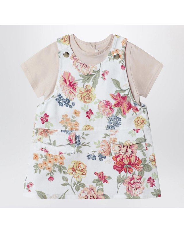 끌로에 [해외직구] 26 S/S 끌로에 핑크 투피스 셋 WITH 플로랄 패턴 (KIDS ) C20906CO-S95 B0051996654 착용컷