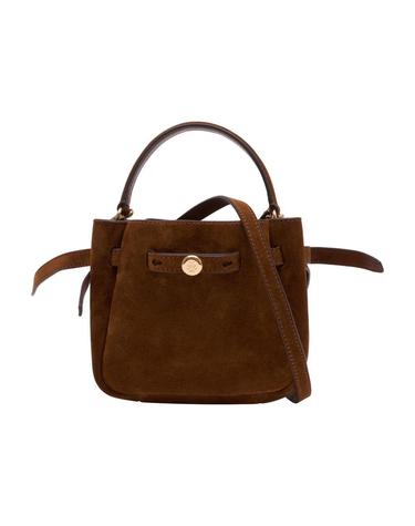[해외직구] 26 S/S 토리 버치 로미 스웨이드 미니 크로스바디 TORY BURCH 레더 브라운 181566-200 B0731849206