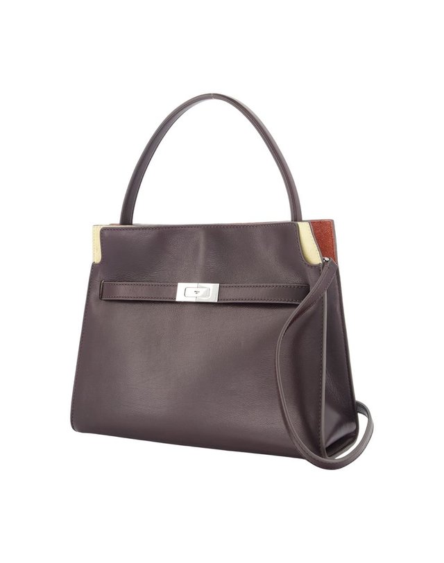 토리버치 [해외직구] 26 F/W 토리 버치 LEE RADZIWILL 스몰 더블 지갑 TORY BURCH 레더 브라운 183407-200 B0732311668 착용컷