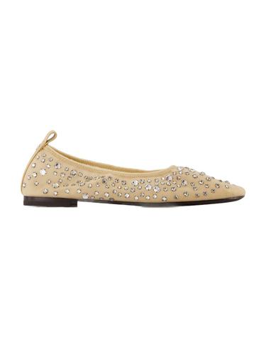 [해외직구] 25 S/S 토리 버치 크리스탈 플랫슈즈 TORY BURCH 나일론 베이지 162066-960 B0731497497