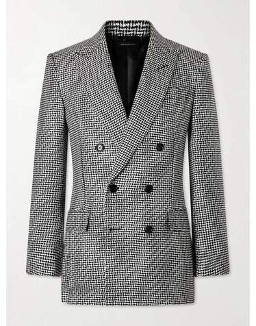 [해외직구] 톰포드 SEQUINDETAILED 하운드투스 울블렌드 수트 자켓 JLNP16-WNP13 B0082364018