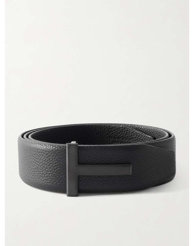 톰포드 [해외직구] 톰포드 4CM 풀그레인 레더 벨트 TB178-LCL236L B0082122068 착용컷