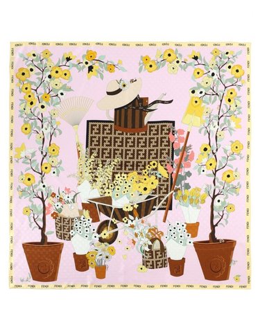 [해외직구] 26 S/S 펜디 스카프 FENDI GARDENING FXT091_B01TF1WO0 B0042009689