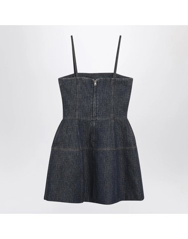 [해외직구] 26 S/S 펜디 다크 블루 FF 데님 뷔스티에 드레스 FLD568AW82-F1UKI B0052047078
