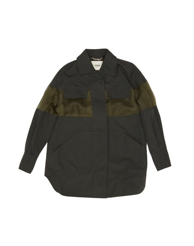 펜디 [해외직구] 26 F/W 펜디 GIACCA 인 GABARDINA TECNICA VERDE FJ7725AW7D/F1WX2 B0742031548 착용컷