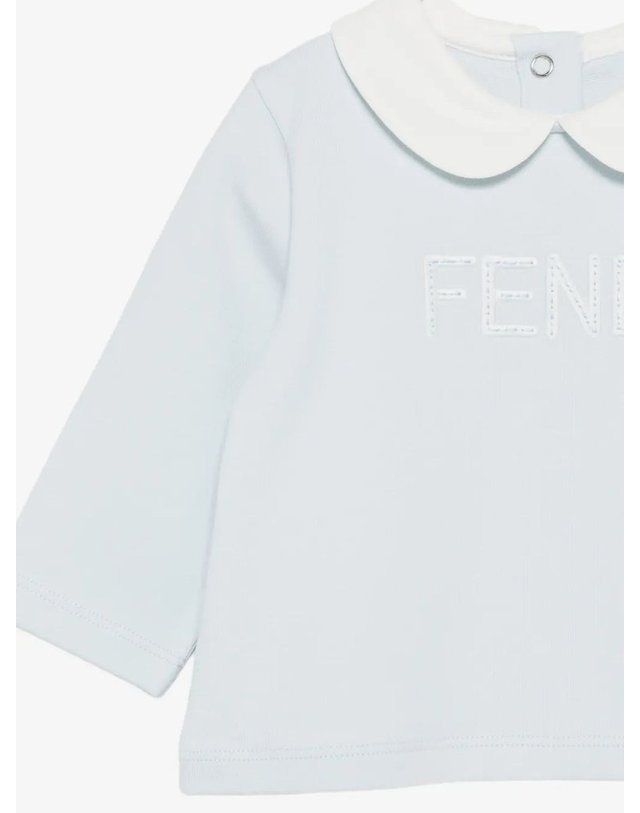 펜디 [해외직구] 펜디 로고-엠브로이드 PETER PANCOLLAR BABYGROW 셋 (SET 오브 THREE) (KIDS 상품) BUK1658RAF19J4 B0302274897 착용컷