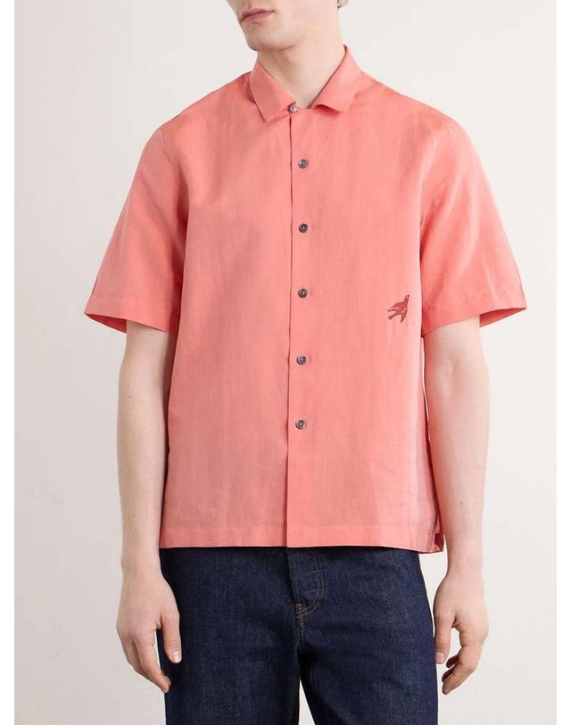 폴스미스 [해외직구] 26 S/S 폴 스미스 엠브로이드 코튼 & 린넨블렌드 셔츠 M1R-905UE-V03007- B0081990058 착용컷