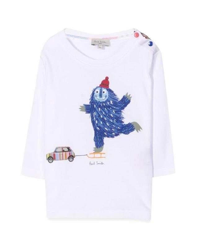 폴스미스 [해외직구] 21 F/W 폴 스미스 티셔츠 셔츠 (KIDS 상품) P05065B_10P B0041541395 착용컷
