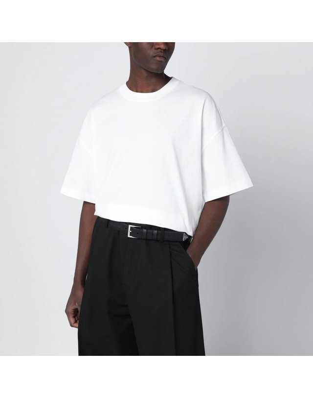 프라다 [해외직구] 26 S/S 프라다 블랙 사피아노 벨트 2CC672053-F0002 B0052527740 착용컷