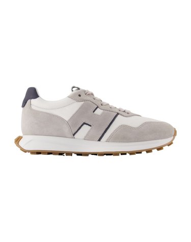 [해외직구] 26 F/W 호간 H601 ALLACCIATO H 패치 스니커즈 HOGAN 레더 그레이 HXM6010EH41UXB-0FDA B0732065212