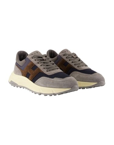 [해외직구] 26 F/W 호간 HYPERLIGHT ALLACCIATO H 스니커즈 HOGAN 레더 그레이 HXM5630FR30VFW-740G B0732191006