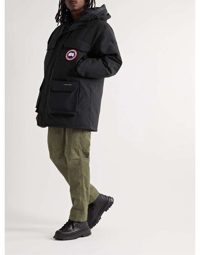 캐나다구스 [해외직구] 23 S/S 캐나다구스 EXPEDITION LOGOAPPLIQUED 아크틱 테크 후드 다운 자켓 2051M B0080101698 착용컷