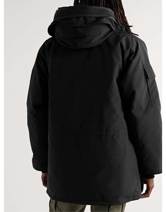 캐나다구스 [해외직구] 23 S/S 캐나다구스 EXPEDITION LOGOAPPLIQUED 아크틱 테크 후드 다운 자켓 2051M B0080101698 착용컷