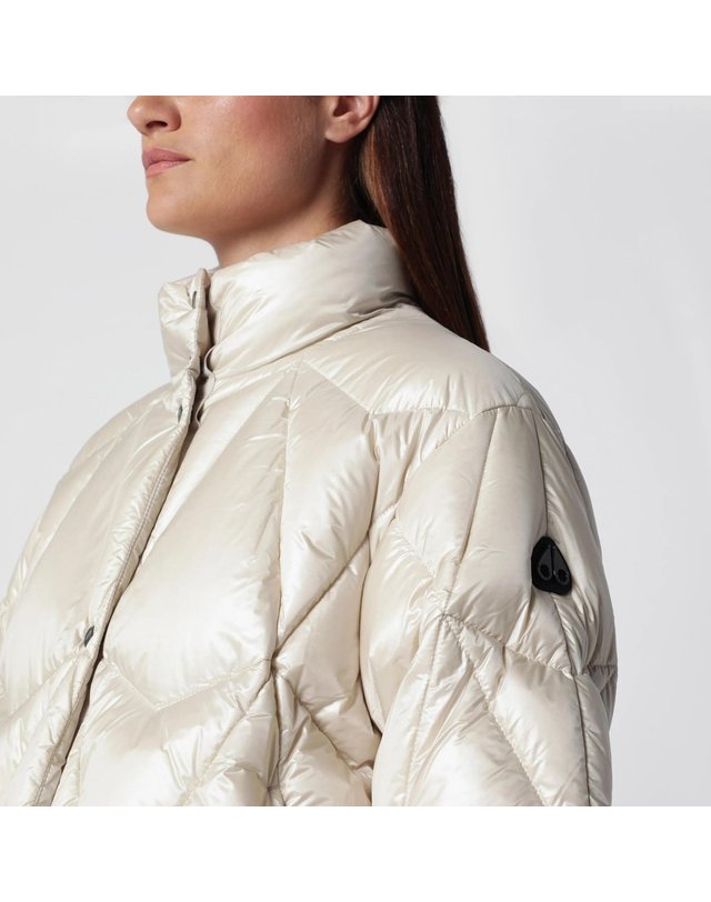 무스너클 [해외직구] 26 F/W 무스너클 ICEBERG QUILT 다운 ALABASTER 나일론 다운 자켓 M36LJ155NY-1705 B0052306637 착용컷