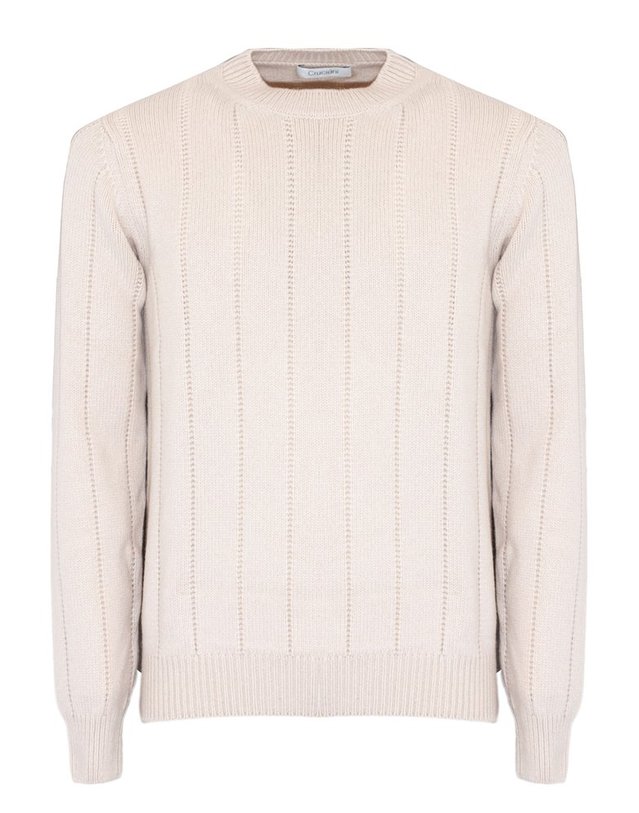 크루치아니 [해외직구] 크루치아니 화이트 크림 WOOLCASHMERE 블렌드 스웨터 U62610105GC1714496 B0302252279 착용컷