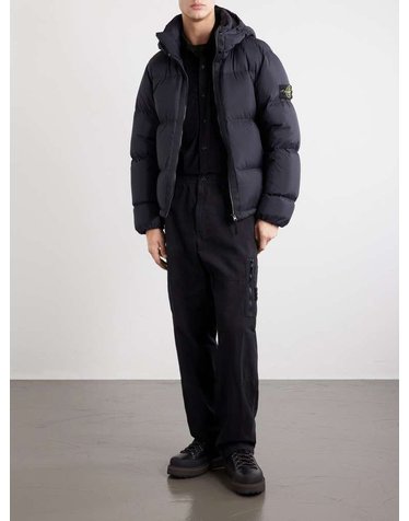 [해외직구] 스톤 아일랜드 패딩 퀼팅 립스탑 코듀라 어드밴스 FABRICS 후드 다운 자켓 L2S154100013S0483 B0082193190