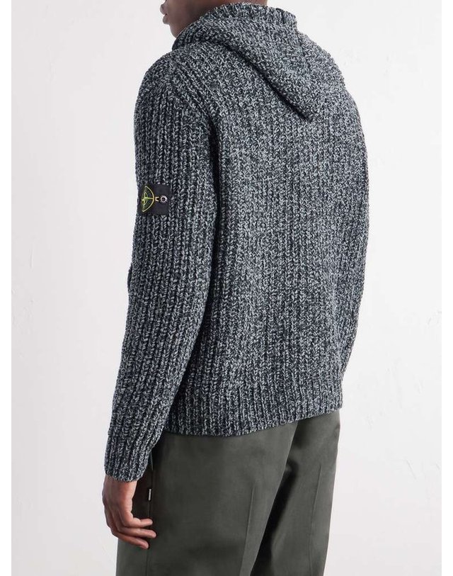 스톤아일랜드 [해외직구] 스톤 아일랜드 니트 MOULINE COTTONCHENILLE 집업 후드 L2S155100065S0N16 B0082281697 착용컷