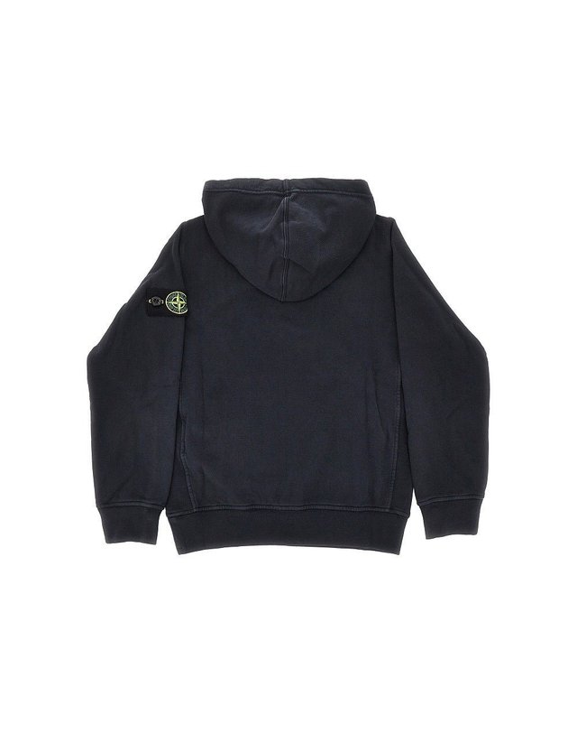 스톤아일랜드 [해외직구] 26 S/S 스톤 아일랜드 오가닉 코튼 후드 WITH 로고 뱃지 (KIDS 상품) L1S166100014V0020 B0132351905 착용컷