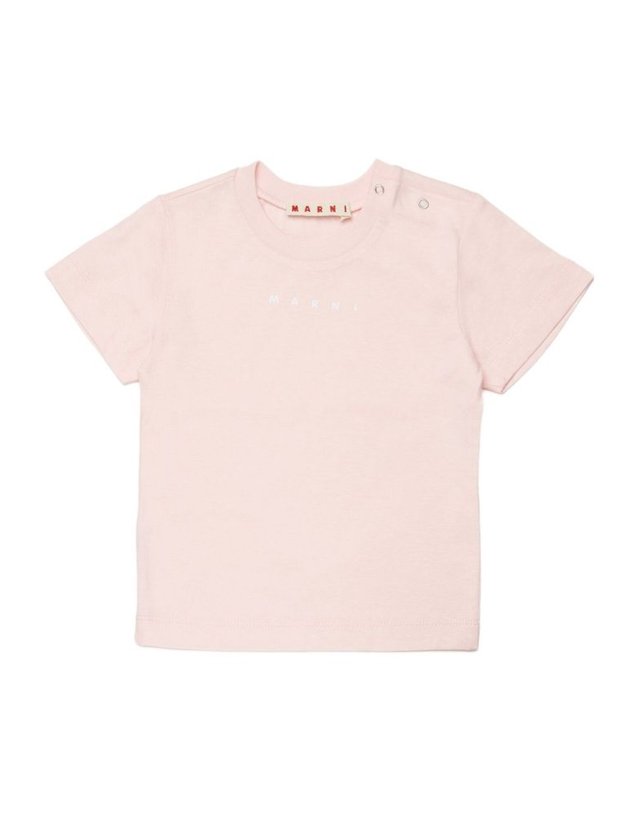 마르니 [해외직구] 마르니 크루 넥 티셔츠 WITH 로고 (KIDS 상품) M01785M00RF0M351 B0301959854 착용컷