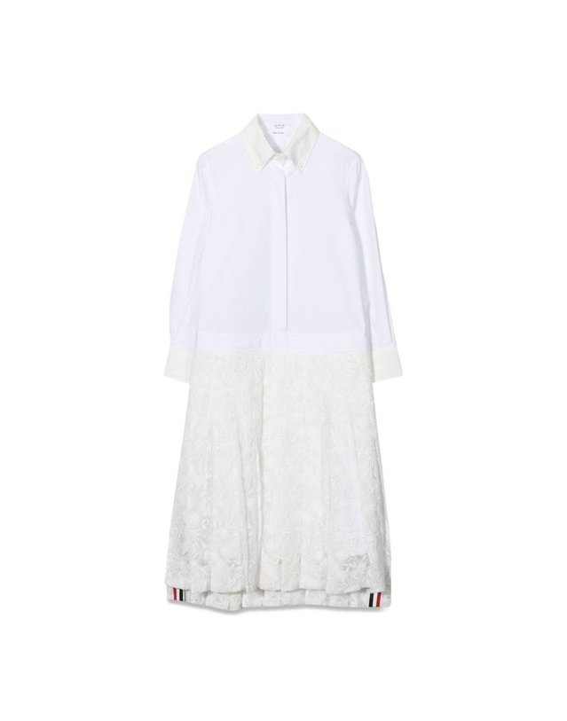 톰브라운 [해외직구] 23 S/S 톰 브라운 플리트 하의 SHIRTDRESS (KIDS 상품) KDS013CK_07120100 B0040298114 착용컷