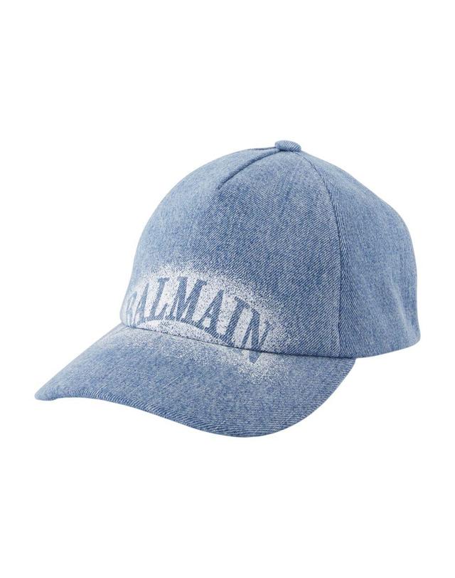 발망 [해외직구] 26 S/S 발망 EMB 로고 모자 BALMAIN 코튼 블루 GH1XA562DG11-6FC B0731868566 착용컷