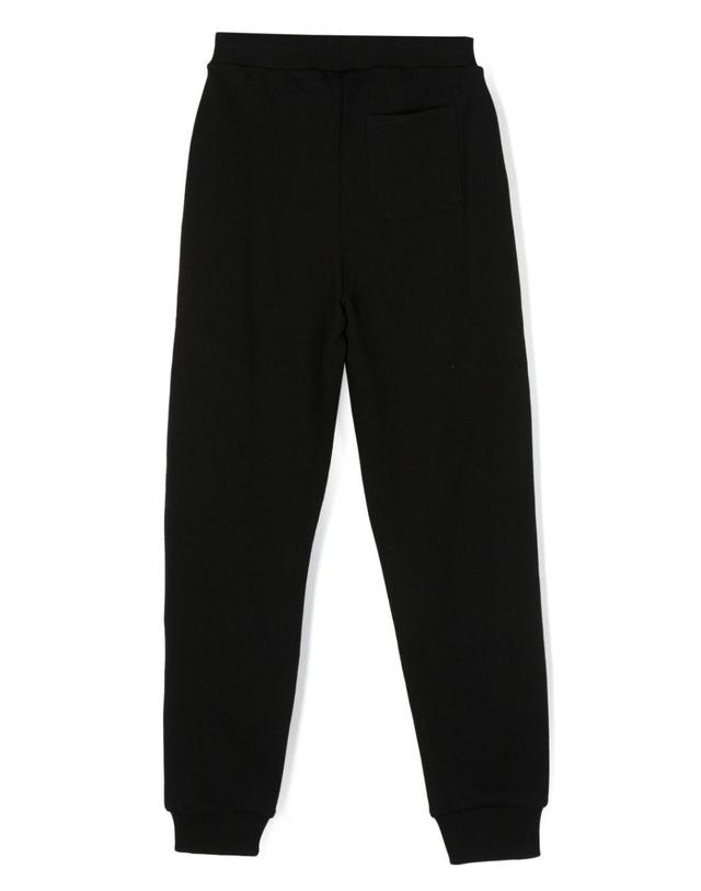 발망 [해외직구] 발망 블랙 코튼 트랙 팬츠 (KIDS 상품) BT6R60Z0114930BC B0301393794 착용컷