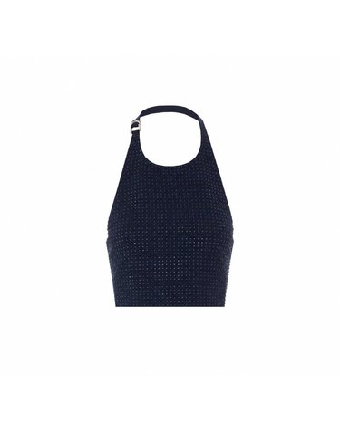 [해외직구] 26 F/W 핑코 풀 라인스톤 탑 WITH 오픈 백 107668/A3M0G56 B0012317231