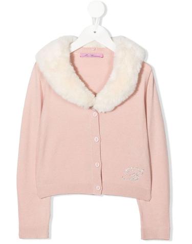 [해외직구] 22 F/W 블루마린 CARDIGANL 페이크 퍼 카라 (KIDS 상품) IF2054K_MAB01R9467 B0041494722