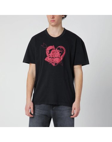 [해외직구] 26 S/S 아워 레가시 블랙 티셔츠 WITH 러브 스토리 프린트 M2266LLCO-LS B0051947835