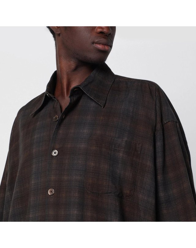 아워 레가시 [해외직구] 26 F/W 아워 레가시 BORROWED 체크 코튼 셔츠 M4262BMCCO-MC B0052315046 착용컷