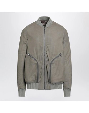 [해외직구] 26 F/W 릭오웬스 펄 그레이 HEIZER 플라이트 자켓 인 레더 RU02F4779LBS-48 B0052259382