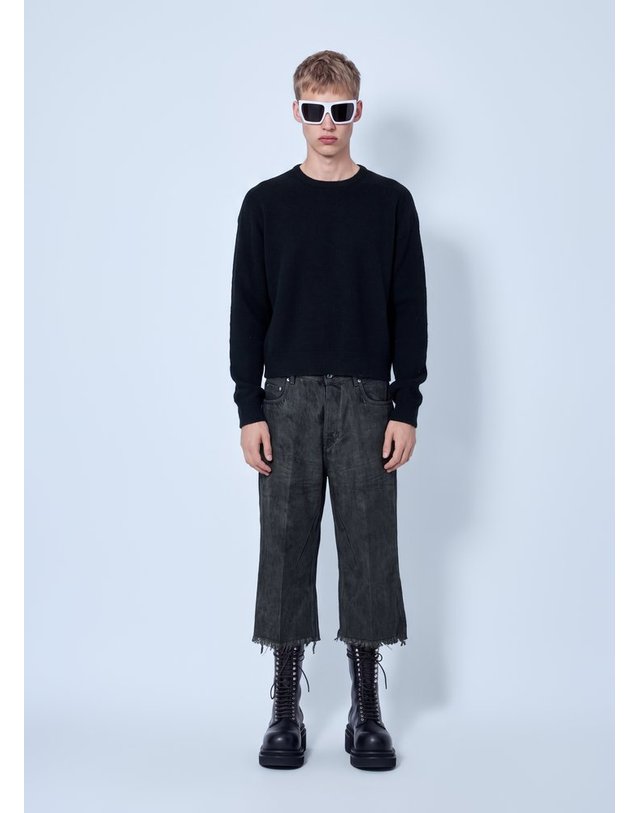 릭오웬스 [해외직구] 26 F/W 릭오웬스 BOLAN CUTOFFS RR02F4303 DRK 34 B0112324447 착용컷