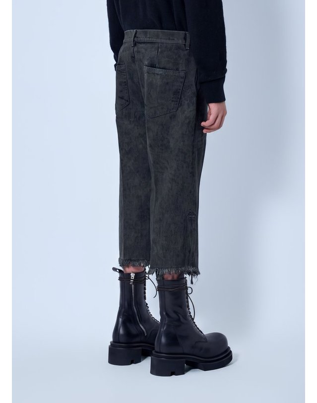 릭오웬스 [해외직구] 26 F/W 릭오웬스 BOLAN CUTOFFS RR02F4303 DRK 34 B0112324447 착용컷