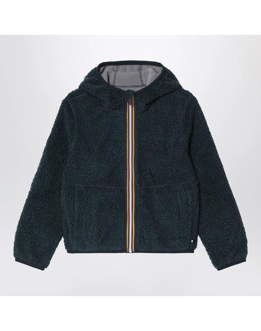 [해외직구] 26 F/W 까웨 리버서블 자켓 인 다크 GREENGREY TEDDYEFFECT 후리스 (KIDS ) K8136WWBNY-DAM B0052268075