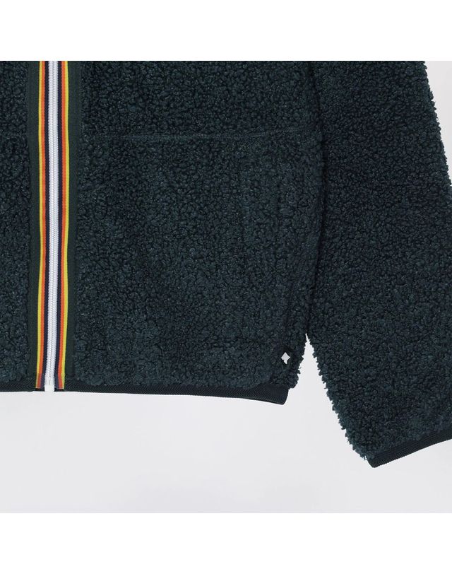 까웨 [해외직구] 26 F/W 까웨 리버서블 자켓 인 다크 GREENGREY TEDDYEFFECT 후리스 (KIDS ) K8136WWBNY-DAM B0052268075 착용컷